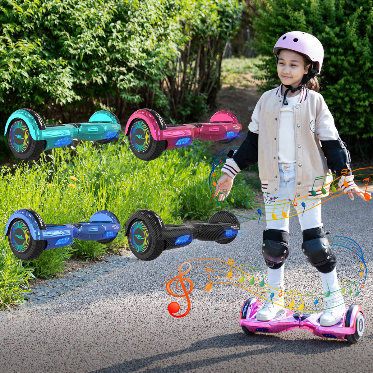 A03 Multi-color Children's Hoverboard Model Image