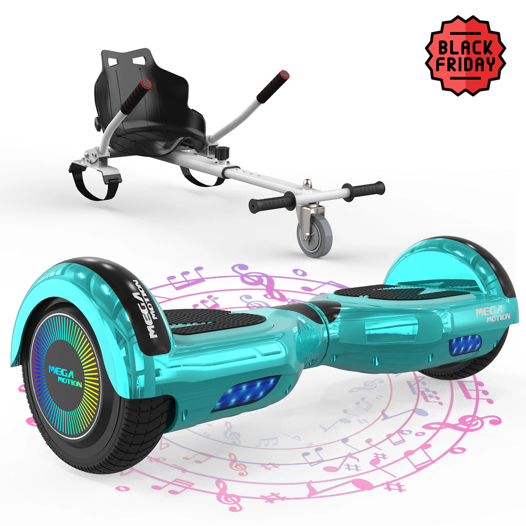 MEGA MOTION A03 Hoverboard Go-Kart Combo for Kids Ages 8+