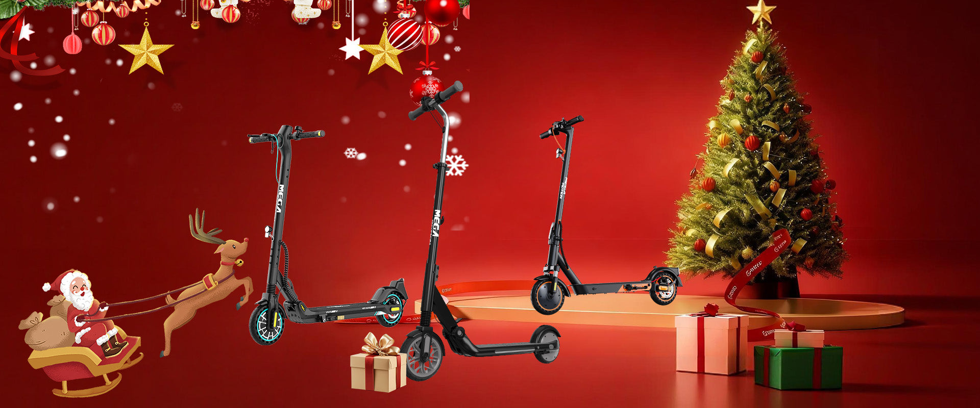 MEGAMOTION Christmas Promotion escooters Images
