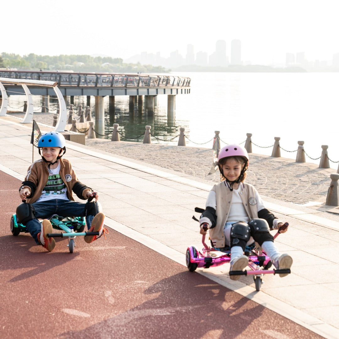 MEGA MOTION A03 Hoverboard for Kids, Two Kids Riding Hoverboards with Go-karts Image 2