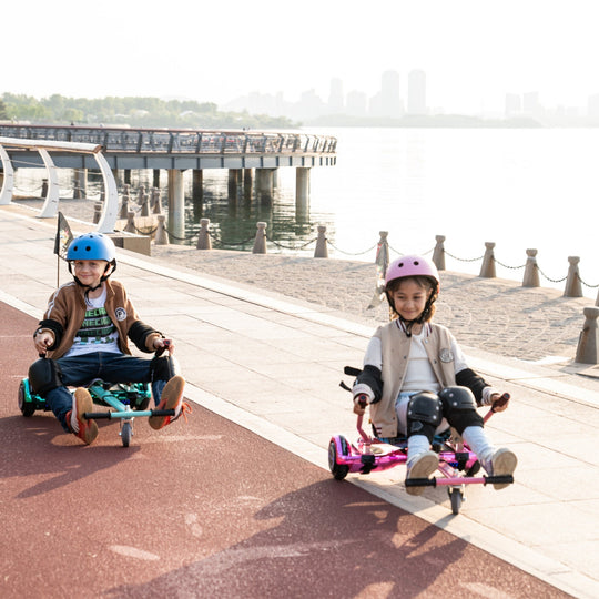 MEGA MOTION A03 Hoverboard for Kids, Two Kids Riding Hoverboards with Go-karts Image 2