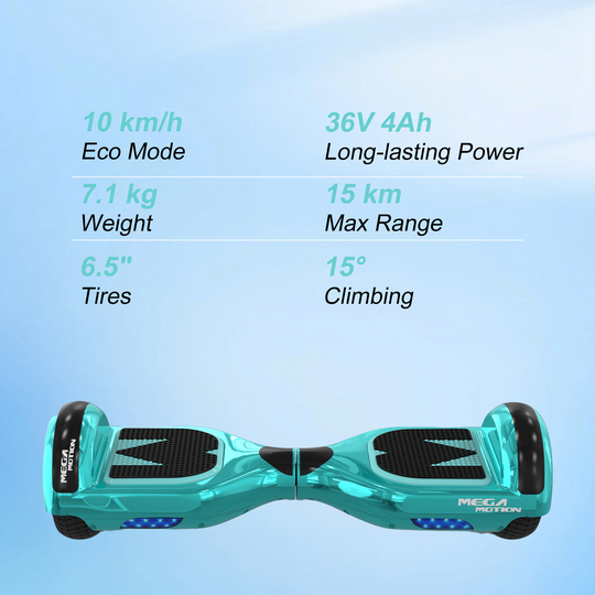 MEGA MOTION A03 Hoverboard for Kids Green, Specifications Image