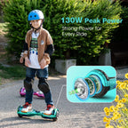 MEGA MOTION A03 Hoverboard for Kids Green with 130W Motor Image