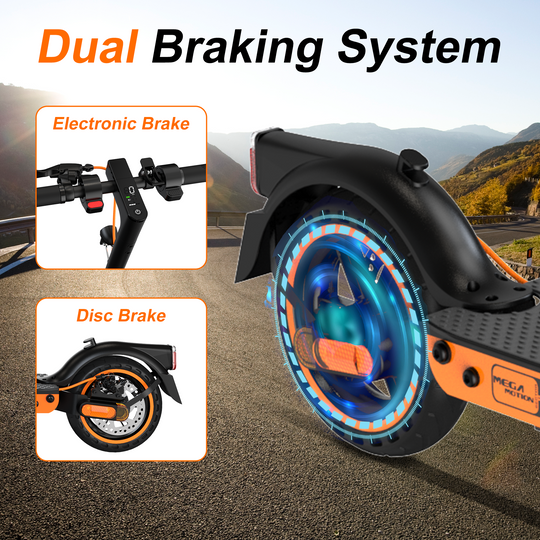 MEGA MOTION EV85F Escooter with Dual Brake System,  Disc Brake Image