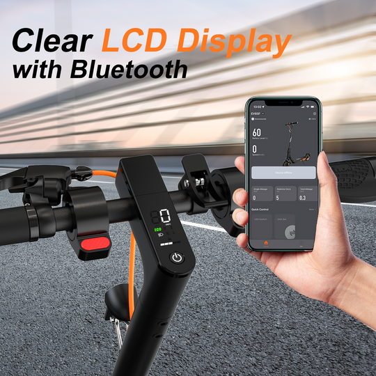 MEGA MOTION EV85F Electric Scooter with LCD Display, LCD Image