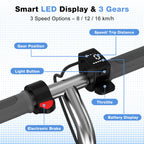 MEGA MOTION ME1 electric scooter with three riding modes and Smart Display image