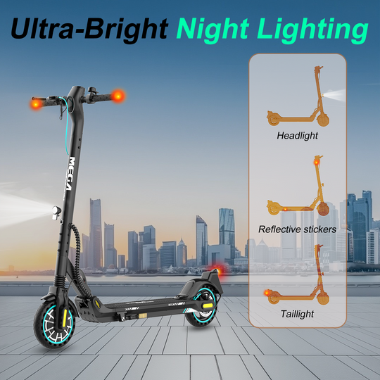 MEGA MOTION ME5 Electric Scooter with Bright Lights, Light Image