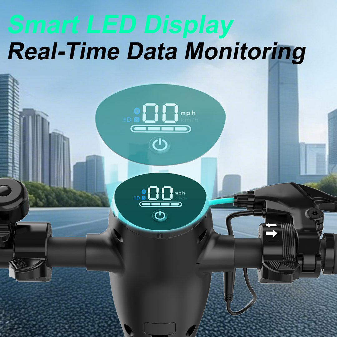 MEGA MOTION ME5 Best Electric Scooter with LCD Display, LCD Image