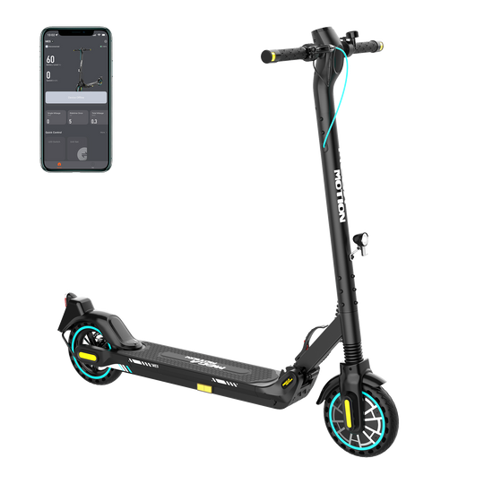 MEGA MOTION ME5 Electric Scooter with APP, Escooter Side View Image with App