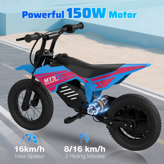 MEGA MOTION MT5 Children's Electric Motorcycle 150W Motor Image