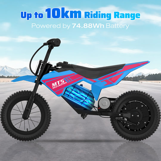 MEGA MOTION MT5 children's electric motorcycle with a range of up to 10km image