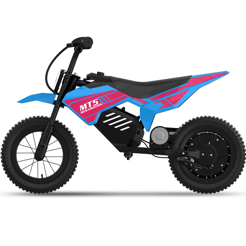 MEGA MOTION MT5 Blue Children's Electric Motorcycle Image