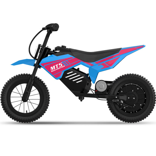 MEGA MOTION MT5 Blue Children's Electric Motorcycle Pictures