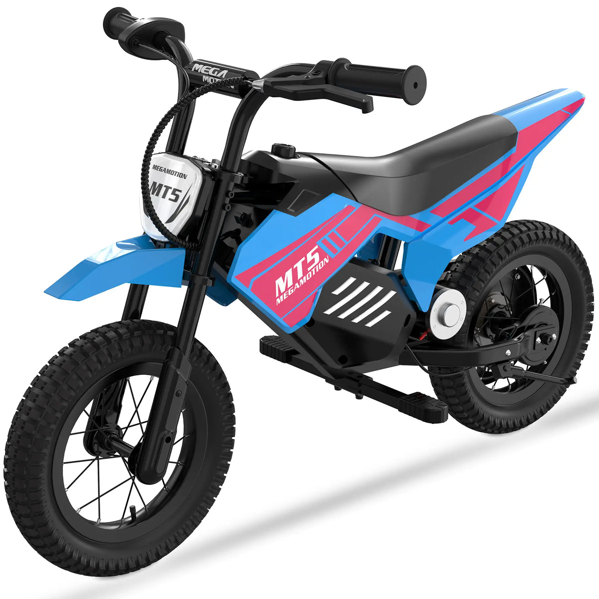 MEGA MOTION MT5 Blue Children's Electric Motorcycle Pictures
