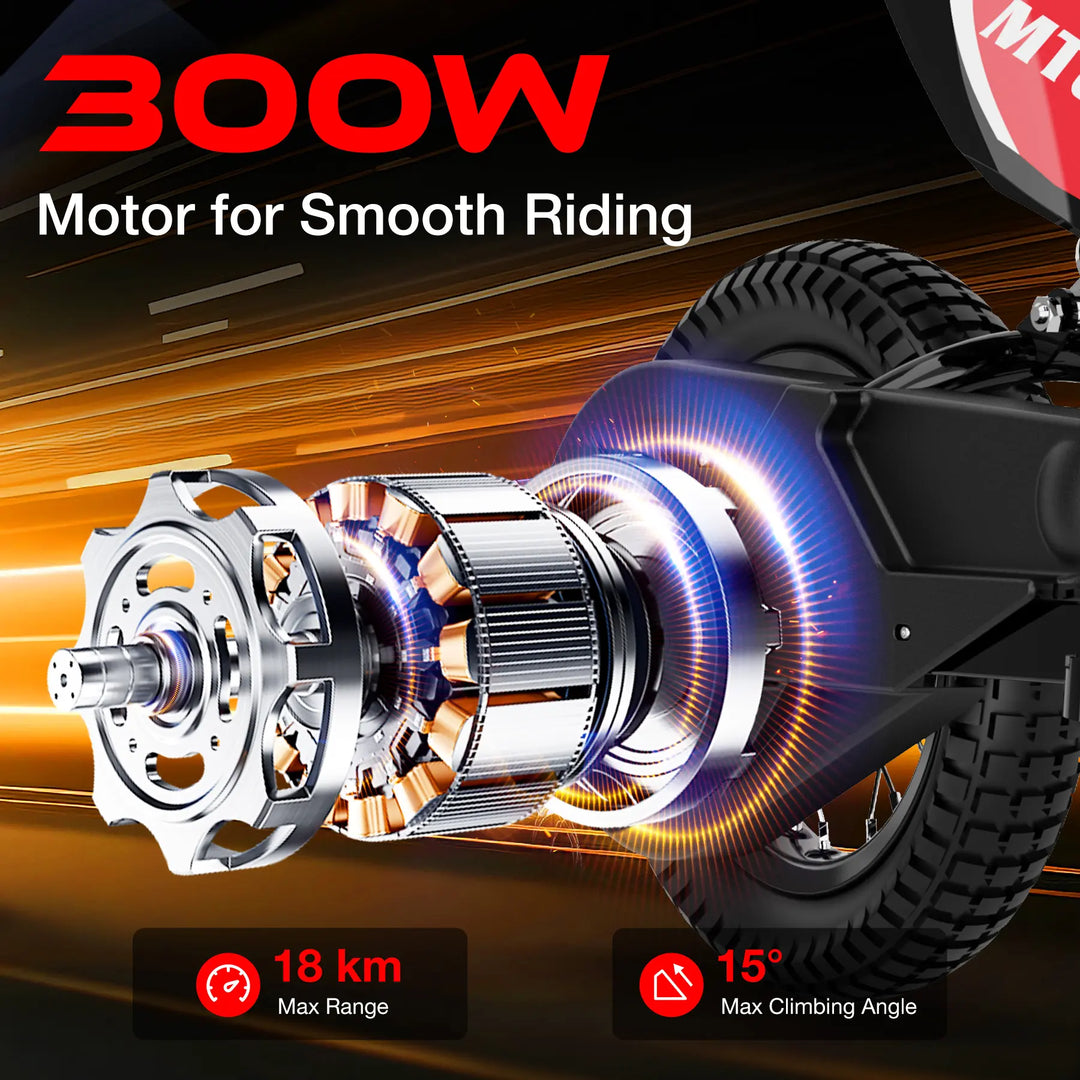 MEGA MOTION MT8 Children's Electric Motorcycle with 300W Motor picture