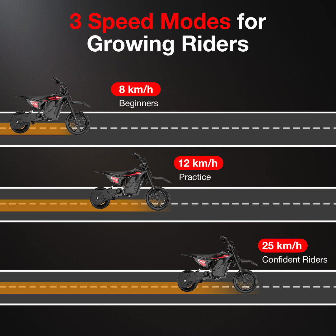 MEGA MOTION MT8 Children's Electric Motorcycle with Variable Gear Picture