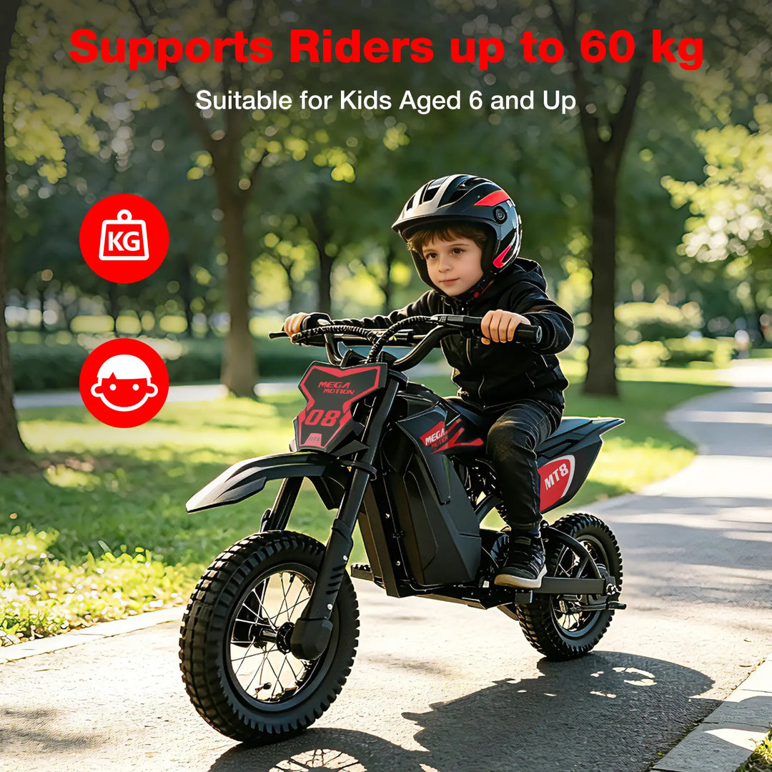 MEGA MOTION MT8 Kids Electric Motorcycle for age 6-12 years old Picture