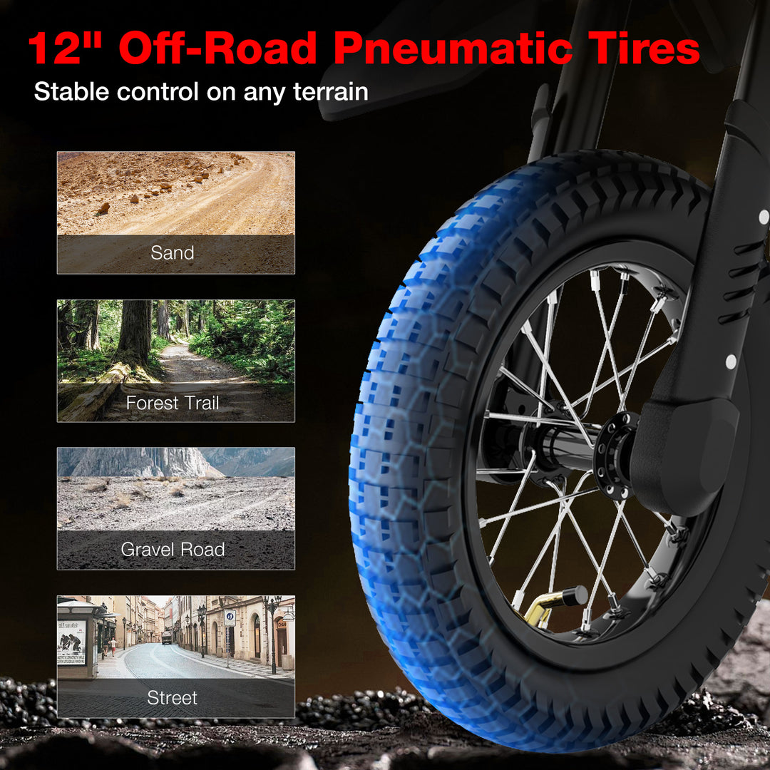 MEGA MOTION MT8 Kids Electric Motorcycle with 12-inch Tires Picture