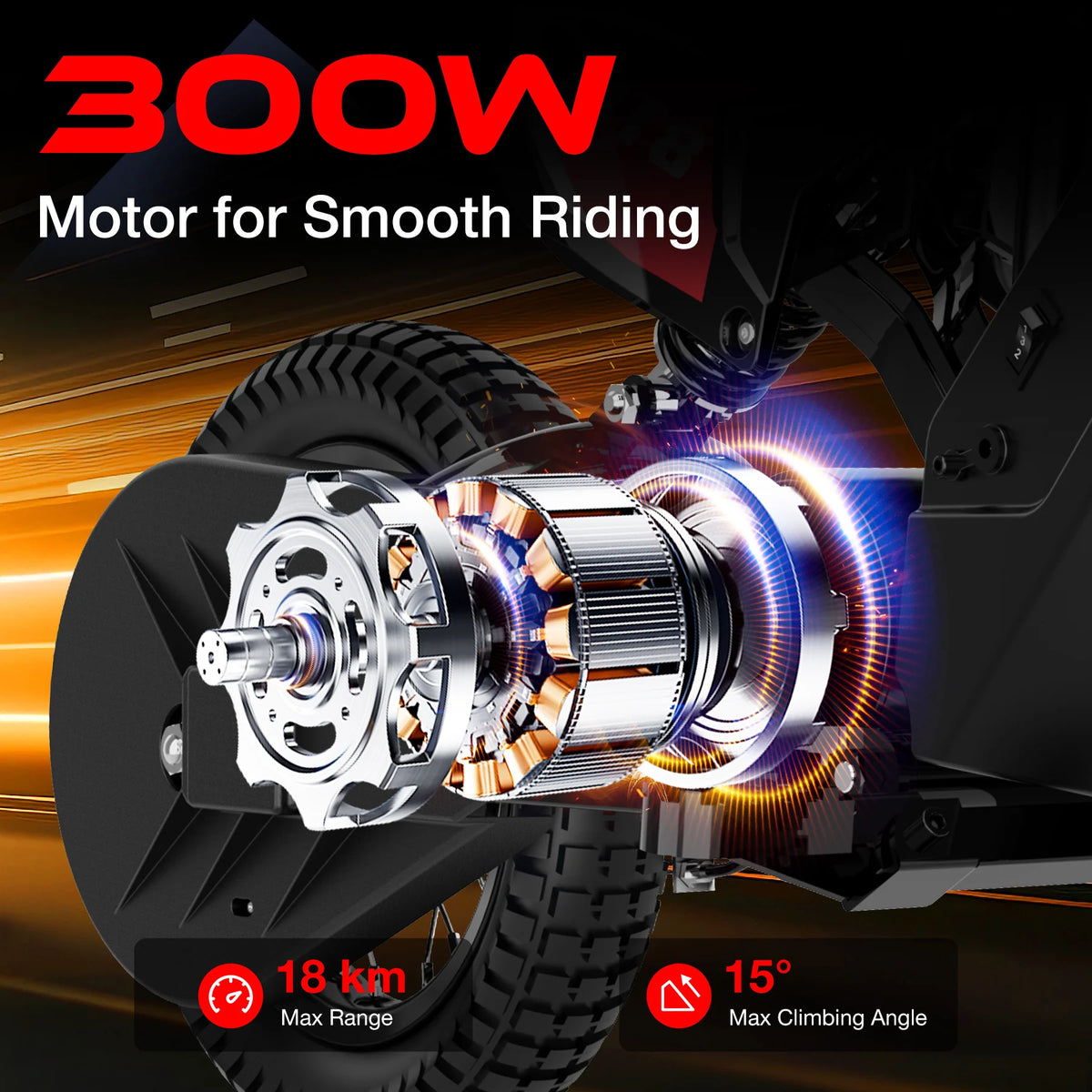 MEGA MOTION MT8 Children's Electric Motorcycle with 300W Motor picture