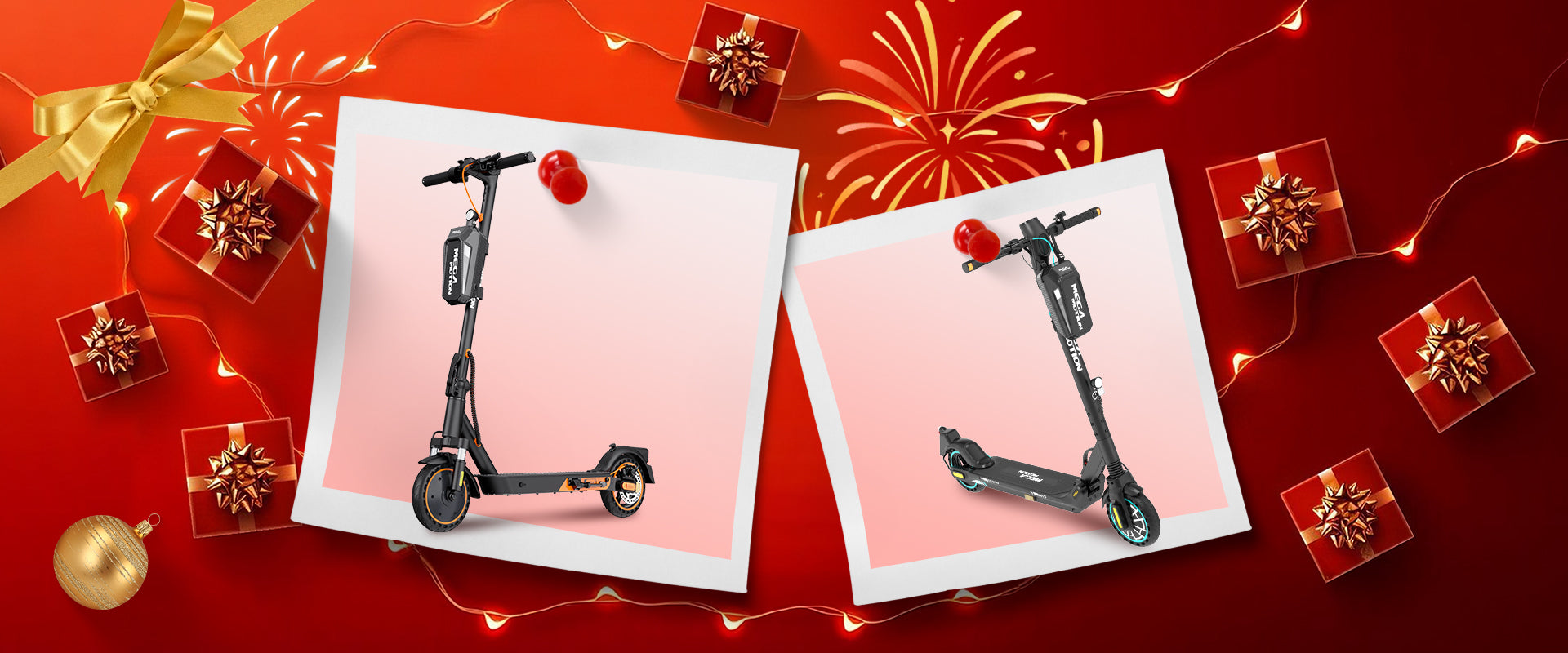 New Year promotional images for adult electric scooters